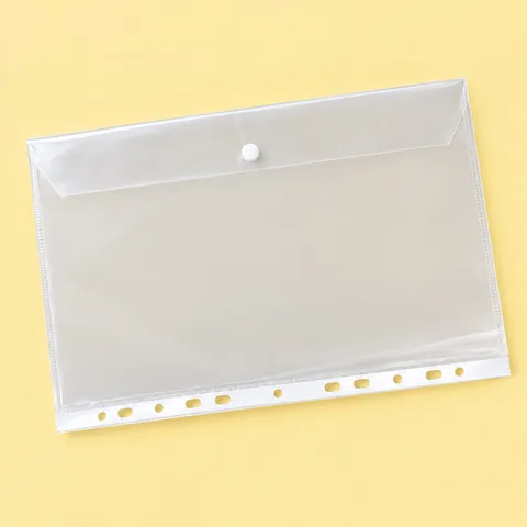 Button Folder with Holes — Document Folders
