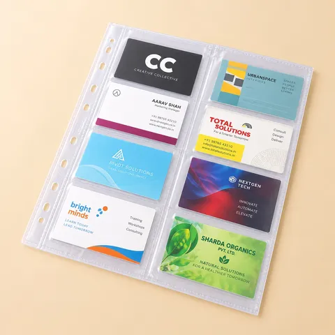 ID Card Holder Sheets — Display Leaves Inner Card Holders