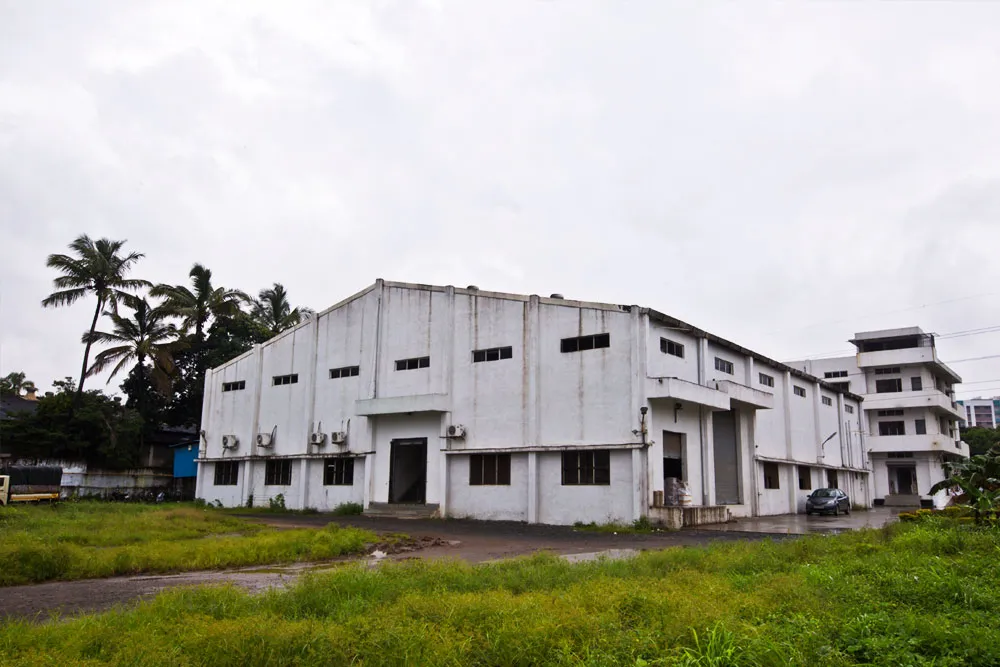 Exterior of the manufacturing plant building