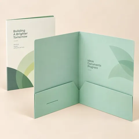 Printed Conference Folder — Presentation Conference Folder